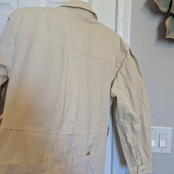 NWT | Banana Republic |  Womens Coverall Beige Andi Moleskin Flightsuit | M - Picture 10 of 14